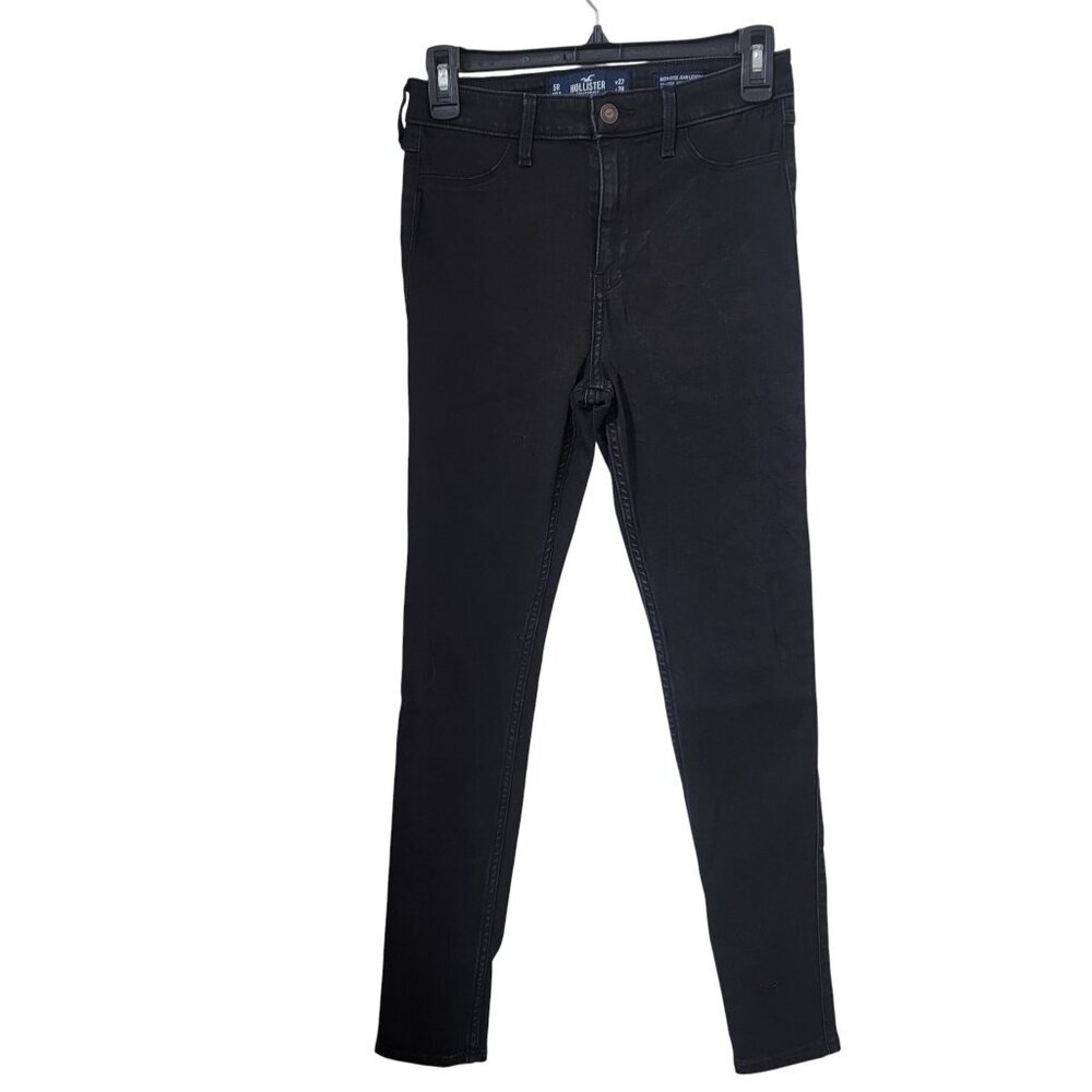Hollister Size 5 Washed Black High Rise Jean Legging. Used Condition